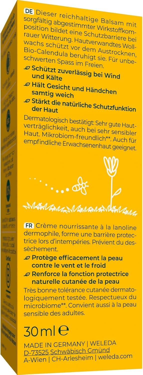 image:imageWELEDA Baby Calendula Wind Wetter Balsam 30ml Gesicht Hand Bio Babycreme