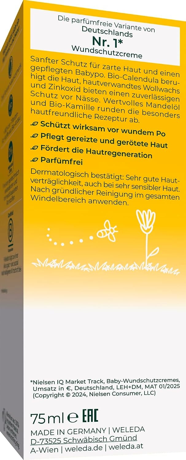 image:imageWELEDA Baby Calendula Wundschutzcreme 75ml parfmfrei Bio Windelcreme1 x 75 ml