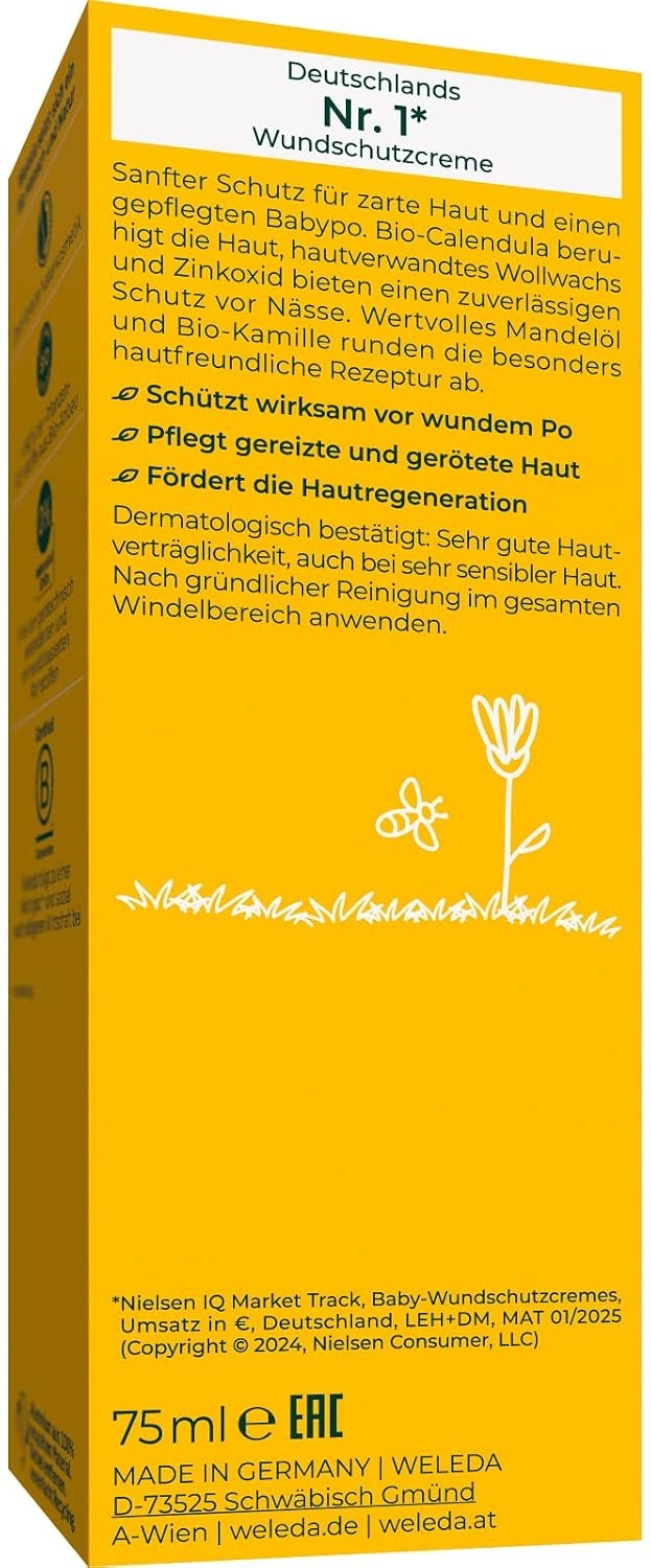 image:imageWELEDA Baby Calendula Wundschutzcreme 75ml parfmfrei Bio Windelcreme75 ml 1er Pack