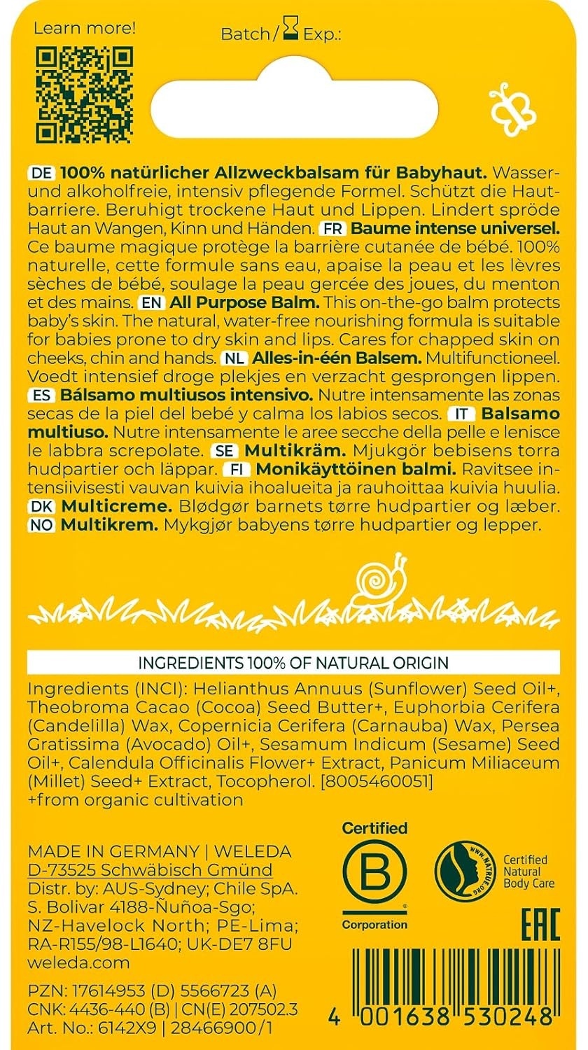 image:imageWELEDA Baby Calendula Zauberbalsam 25g Gesicht Krper Lippen Bio Universal25 g 2er Pack