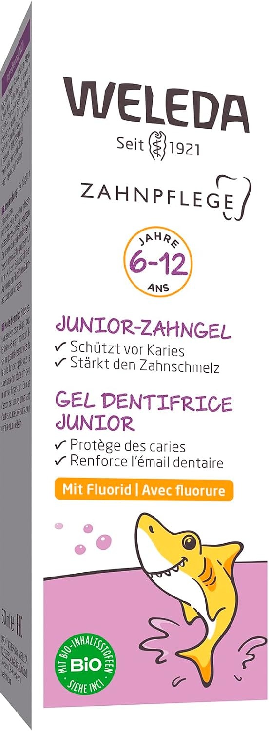 image:imageWELEDA Bio Junior Zahngel mit Fluorid Bio Zahnpasta Zahnpflege vegan 50mlJunior Zahngel