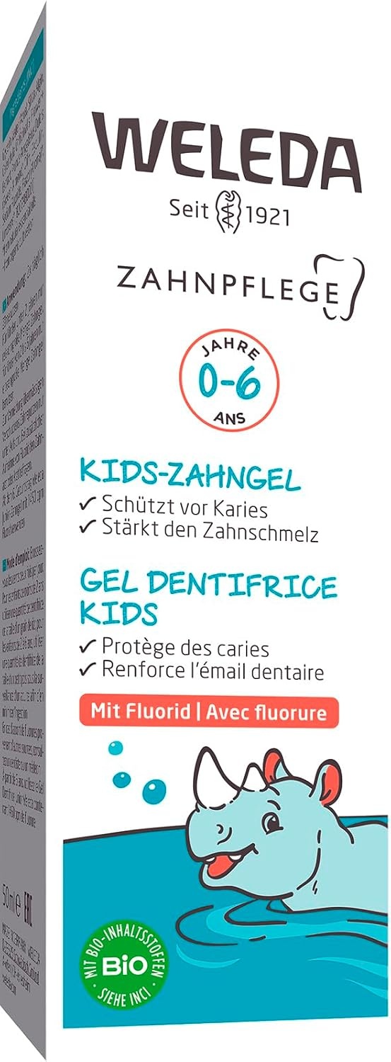 image:imageWELEDA Bio Junior Zahngel mit Fluorid Bio Zahnpasta Zahnpflege vegan 50mlKids Zahngel