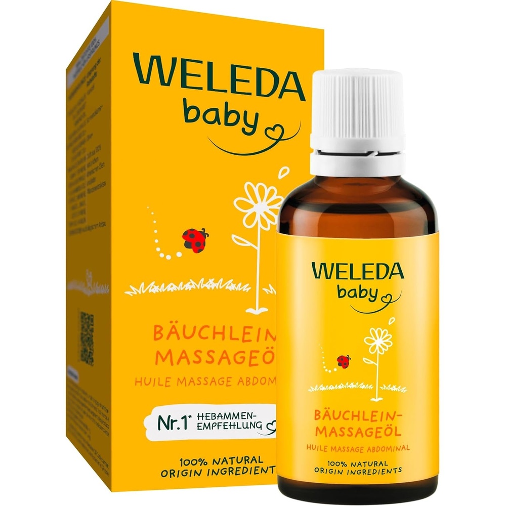 image:imageWELEDA Bio Baby Buchlein Massagel Naturkosmetik Massage l gegen Bauchschmerzen und Krmpfe von Babys und Kleinkindern Pflegel zur Verdauungsfrderung 1 x 50 mlFarbig