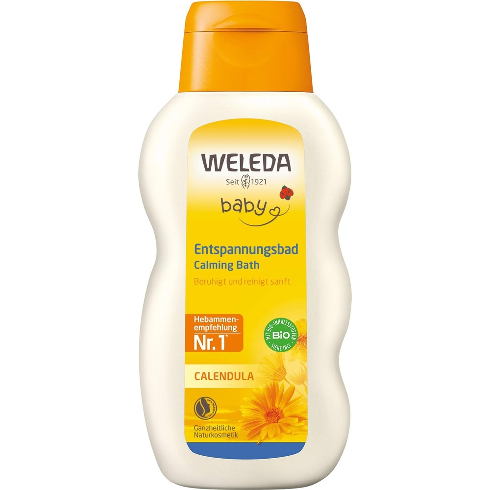image:imageWELEDA Bio Baby Calendula Entspannungsbad Naturkosmetik Badezusatz mit Bio Thymian pflegt die Haut amp frdert einen ruhigen Schlaf Baby Bad ohne Tenside fr Babys amp Kinder vegan 200ml200 ml 1er Pack
