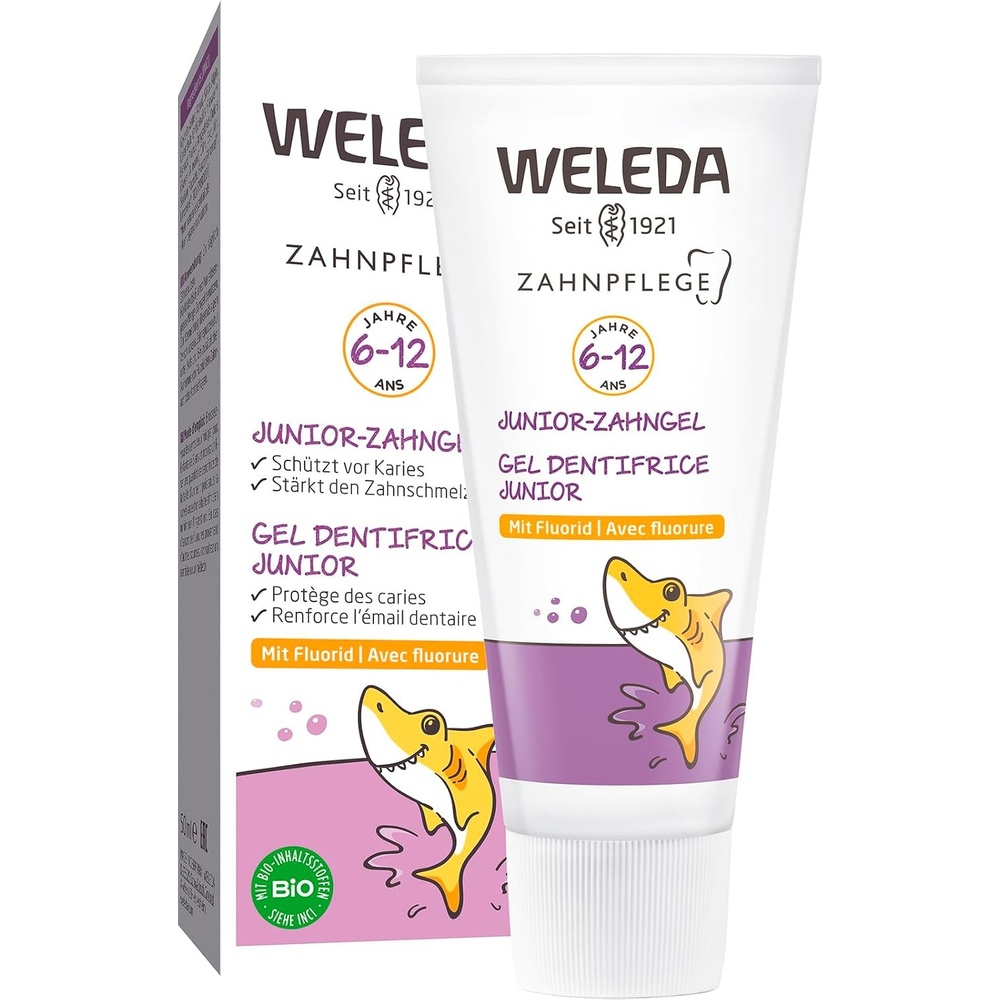 image:imageWELEDA Bio Junior Zahngel mit Fluorid Bio Zahnpasta Zahnpflege vegan 50mlJunior Zahngel