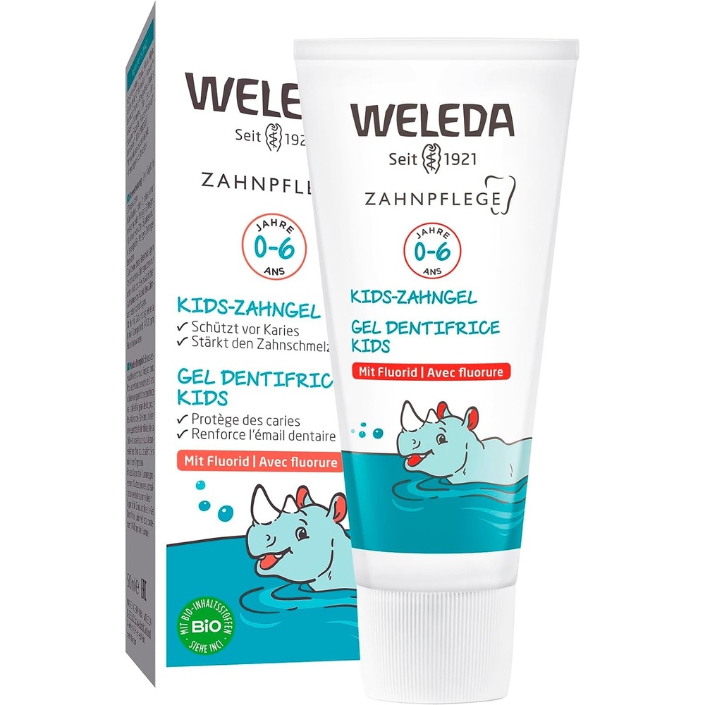 image:imageWELEDA Bio Junior Zahngel mit Fluorid Bio Zahnpasta Zahnpflege vegan 50mlKids Zahngel