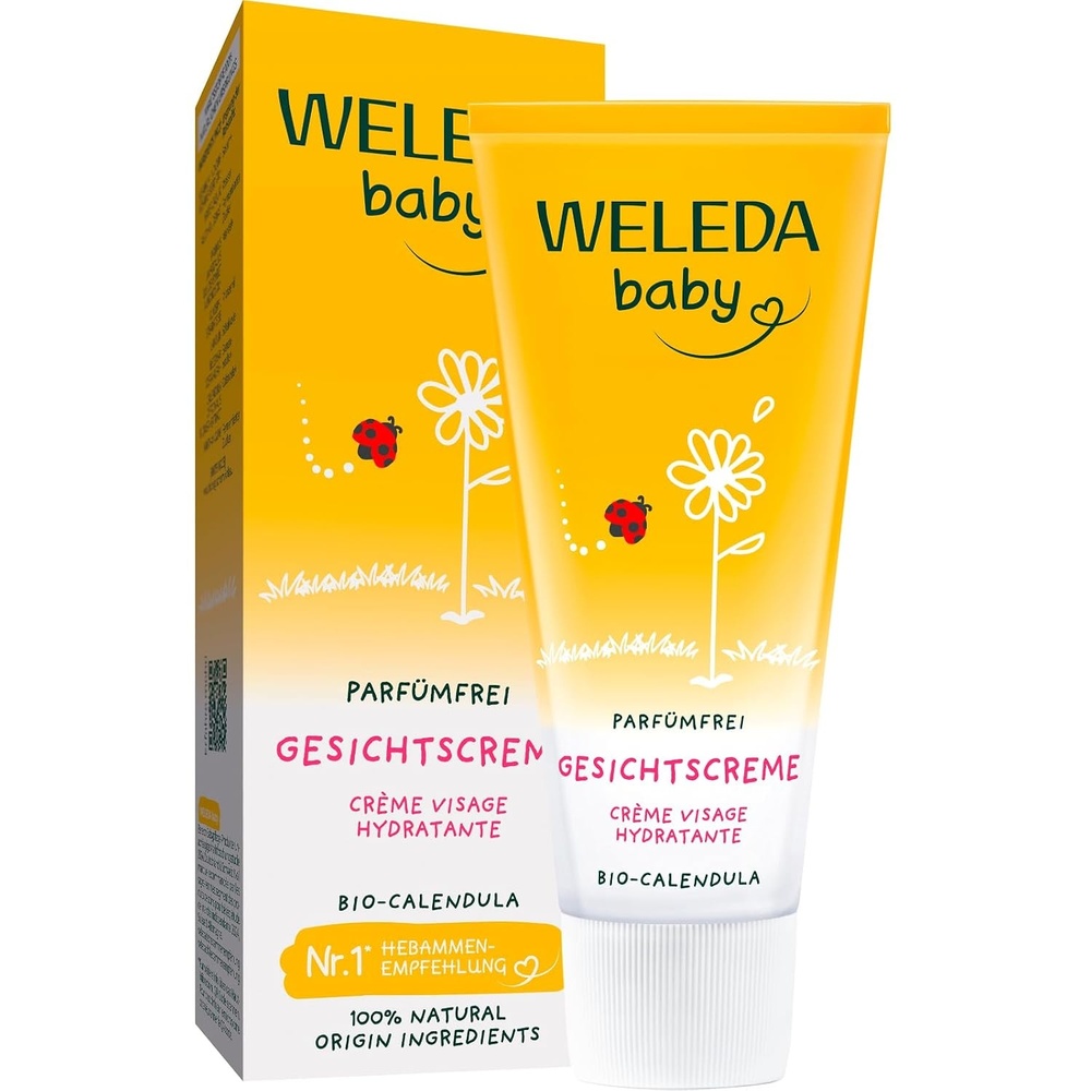 image:imageWeleda Baby Calendula Gesichtscreme 50 ml spendet Feuchtigkeit veganBaby Gesichtscreme parfmfrei