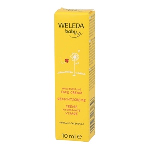 WELEDA Bio Baby Calendula Pflegecreme Körper & Gesicht 30ml – Naturkosmetik Gesichtscreme / Hautcreme mit Sesamöl & Lanolin zur Pflege trockener Haut. Babypflege Feuchtigkeitscreme für Babys & Kinder(10 ml (1er Pack))
