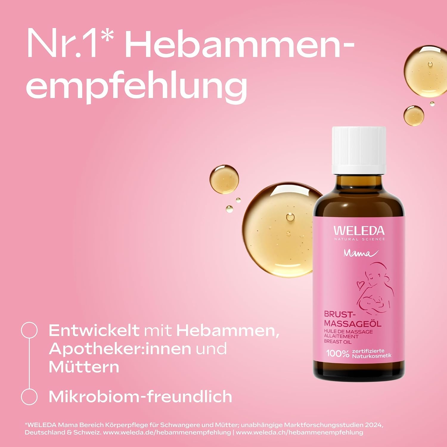 image:imageWELEDA Bio Brust Massagel pflegendes Naturkosmetik Brustl gegen Spannungsgefhle in der Schwangerschaft und beim Stillen Stilll zur Frderung der Durchblutung der Haut 1 x 50 ml