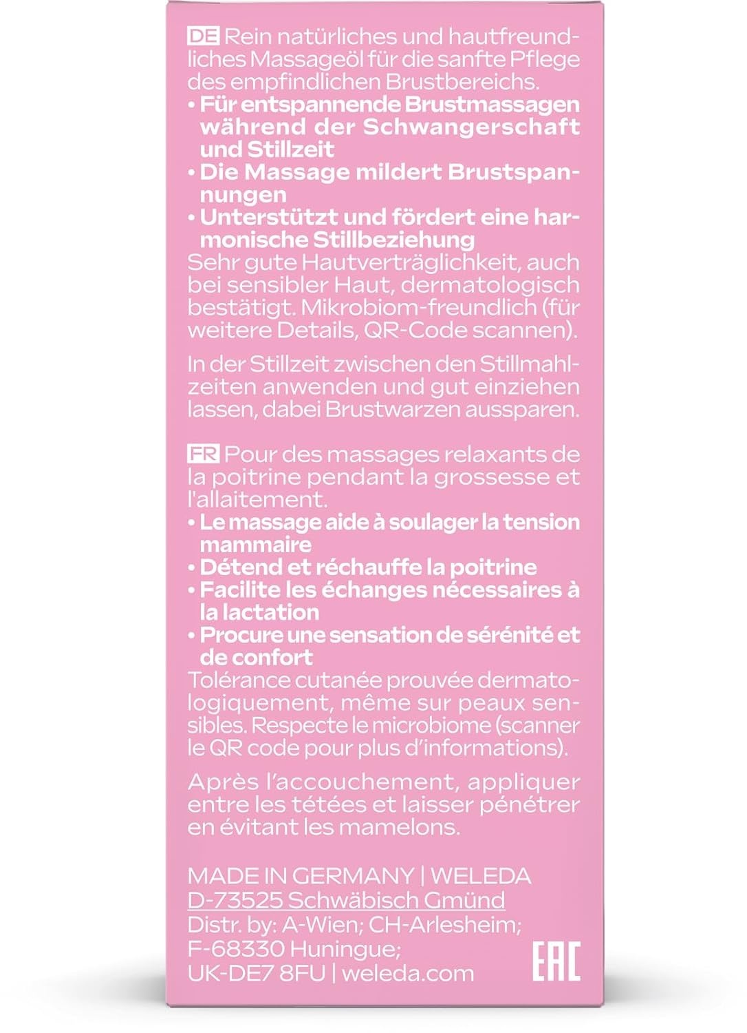 image:imageWELEDA Bio Brust Massagel pflegendes Naturkosmetik Brustl gegen Spannungsgefhle in der Schwangerschaft und beim Stillen Stilll zur Frderung der Durchblutung der Haut 1 x 50 ml