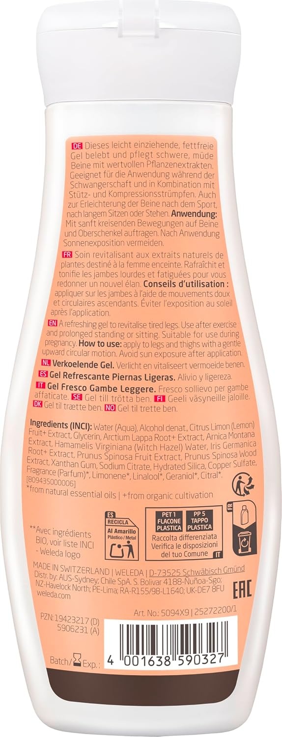 image:imageWELEDA Bio Mama Leichte Beine Frische Gel natrliche Naturkosmetik Krperpflege Beinlotion zur Pflege beanspruchter Beine whrend der Schwangerschaft Erfrischt und belebt mit Zitrusduft 1x 200 mlGel fr die Beine