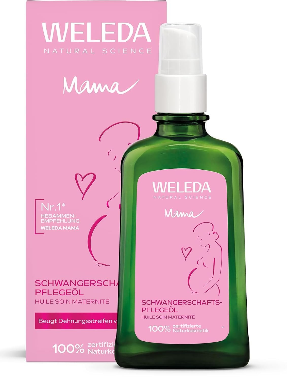 image:imageWELEDA Bio Mama Schwangerschaftsl Naturkosmetik Babybauch Massagel zur Dehnungsstreifen Vorbeugung Hautpflege Schwangerschaft Narbenl mit Jojobal verbessert die Hautelastizitt vegan 100mlMama Geschenkset
