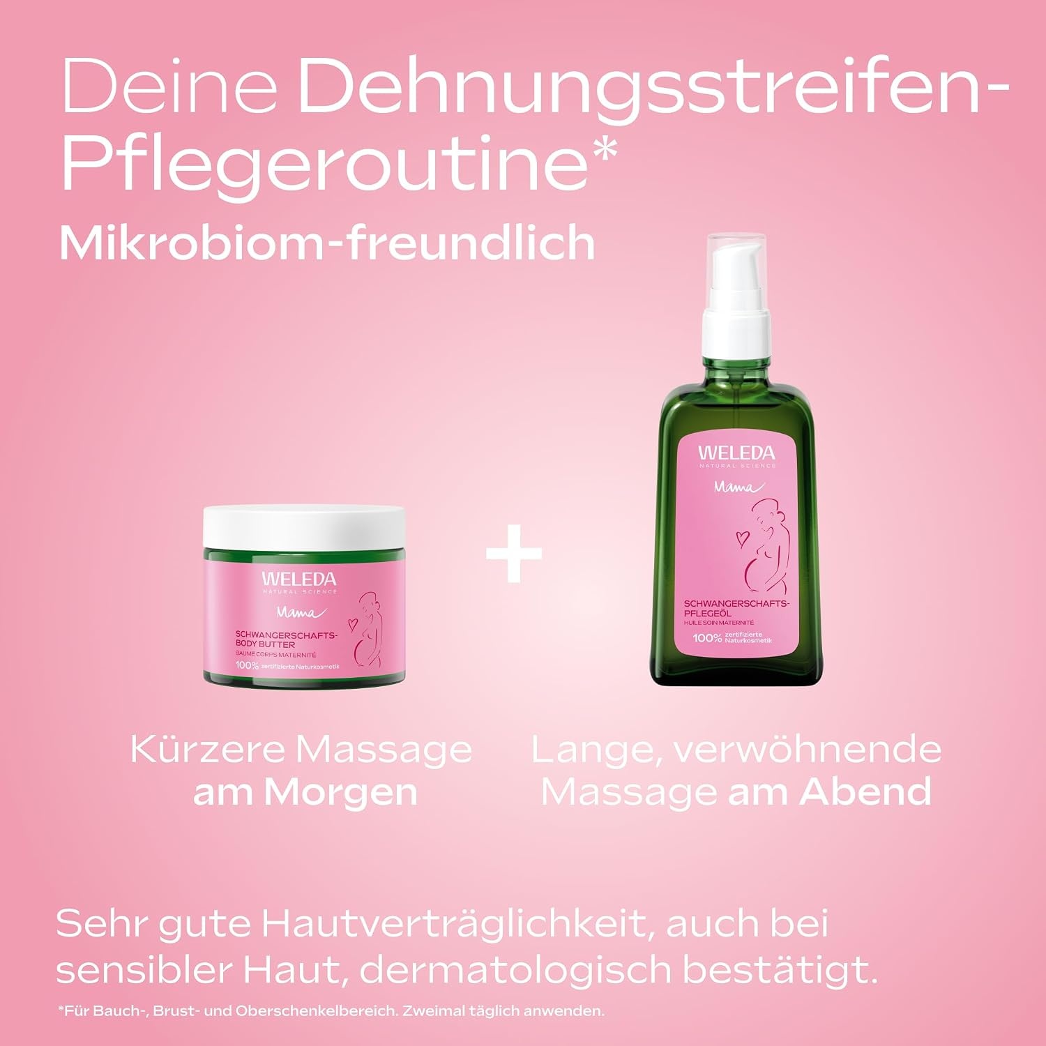 image:imageWELEDA Schwangerschaft Body Butter 150ml Dehnungsstreifen vegan BioBlumig dezent Rose Neroli Myrrhe