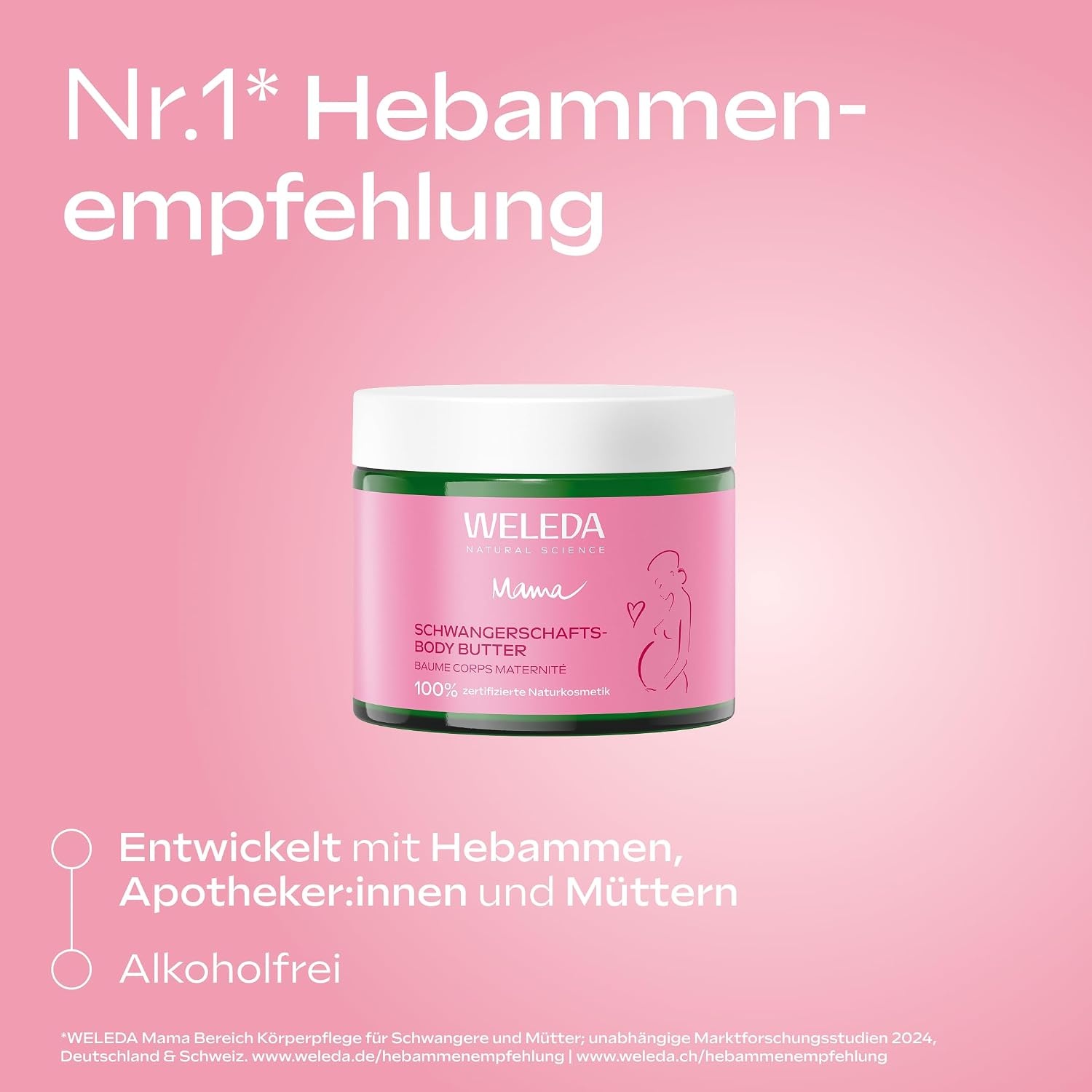 image:imageWELEDA Schwangerschaft Body Butter 150ml Dehnungsstreifen vegan BioBlumig dezent Rose Neroli Myrrhe