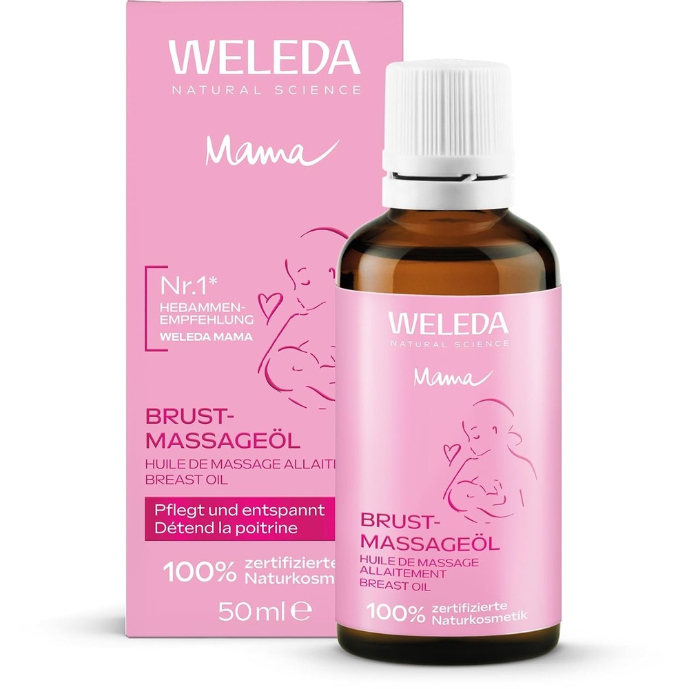 image:imageWELEDA Bio Brust Massagel pflegendes Naturkosmetik Brustl gegen Spannungsgefhle in der Schwangerschaft und beim Stillen Stilll zur Frderung der Durchblutung der Haut 1 x 50 ml