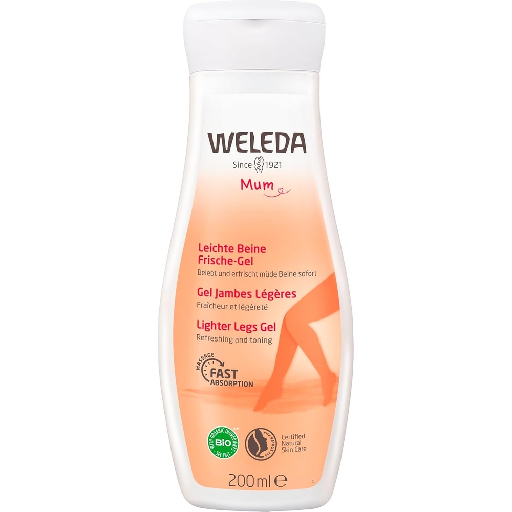 image:imageWELEDA Bio Mama Leichte Beine Frische Gel  natrliche Naturkosmetik Krperpflege Beinlotion zur Pflege beanspruchter Beine whrend der Schwangerschaft Erfrischt und belebt mit Zitrusduft 1x 200 mlGel fr die Beine
