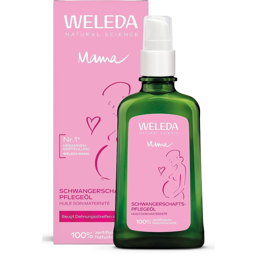 image:imageWELEDA Bio Mama Schwangerschaftsl Naturkosmetik Babybauch Massagel zur Dehnungsstreifen Vorbeugung Hautpflege Schwangerschaft Narbenl mit Jojobal verbessert die Hautelastizitt vegan 100mlSchwangerschaftsl