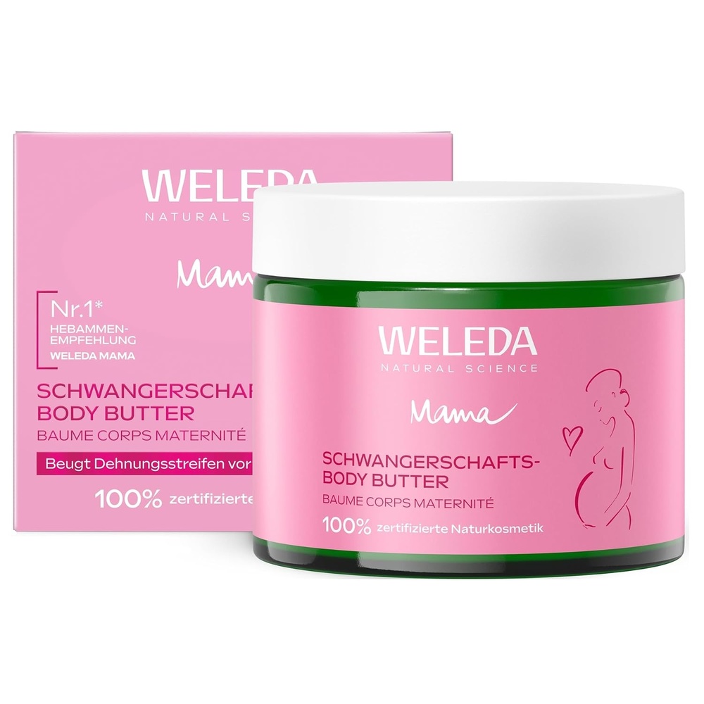 image:imageWELEDA Schwangerschaft Body Butter 150ml Dehnungsstreifen vegan BioBlumig  dezent  Rose  Neroli  Myrrhe